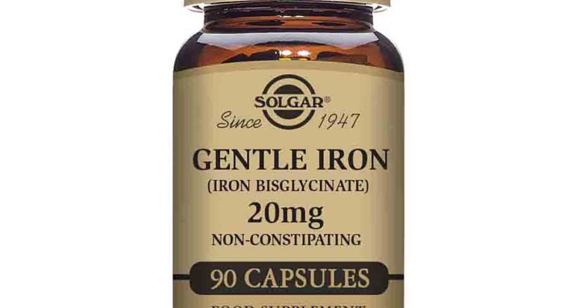 Solgar Gentle Iron (Iron Bisglycinate) 20mg … Natural Health Store
