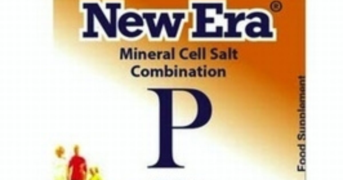New Era Tissue Salts Combination P Buy… Natural Health Store