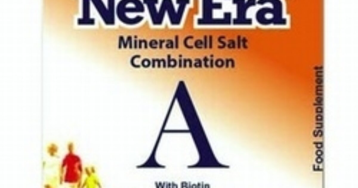 New Era Tissue Salts Combination A Buy… Natural Health Store