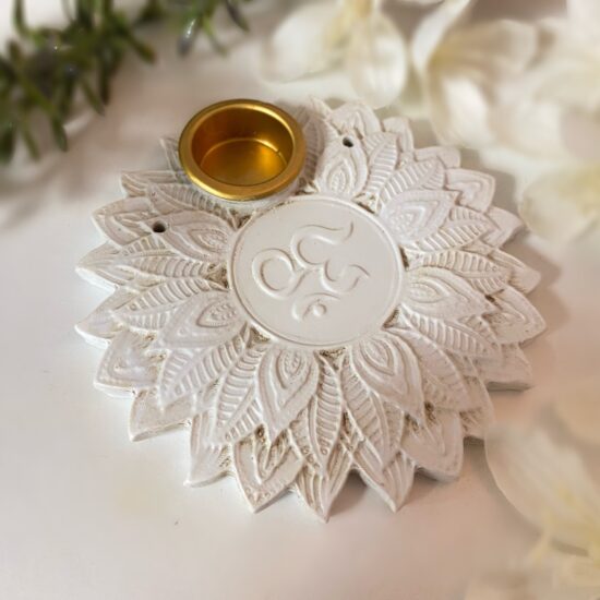 Incense Burner White Ohm Buy Online in… Natural Health Store