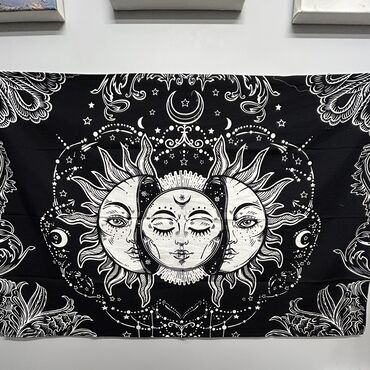 Wall Hanging Black & White Sun Moon