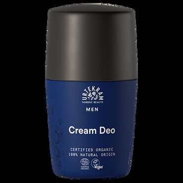 Urtekram Cream Deodorant For Men Aqua, Aloe Barbadensis Leaf Extract*, Triethyl Citrate, Prunus Amygdalus Dulcis Oil*, Polyglyceryl-3 Dicitrate/Stearate, Glycerin**, Zea Mays Starch*, Butyrospermum Parkii Butter*, Glyceryl Caprylate, Adansonia Digitata Fruit Extract*, Glycurrhiza Glabra Root Extract*, Simmondsia Chinensis Seed Oil*, Leuconostoc/Radish Root Ferment Filtrate, Magnolia Officinalis Bark Extract, Beta-Sitosterol, Hexapeptide-11, Sodium Hyaluronate, Zinc Ricinoleate, Glycine Soja Oil, Squalene, Xanthan Gum, Tocopherol, Parfum*, Limonene, Linalool. (* = ingredient from organic farming, ** = made using organic ingredients). 21 % organic of total. 64 % organic of total minus water and minerals. 100 % natural origin of total. COSMOS ORGANIC certified by Ecocert Greenlife according to COSMOS Standard.
