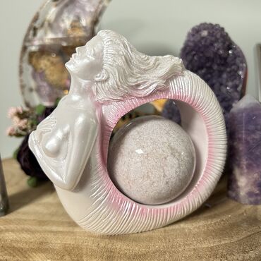 Crystal Sphere Holder Sea Goddess
