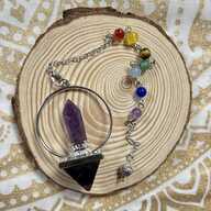 Pendulum Amethyst Pyramid & Point