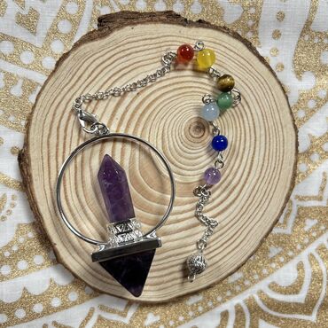 Pendulum Amethyst Pyramid & Point