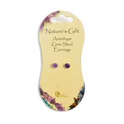 NG STUD EARING AMETHYST