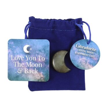 Crystal Labradorite Moon Gift Bag
