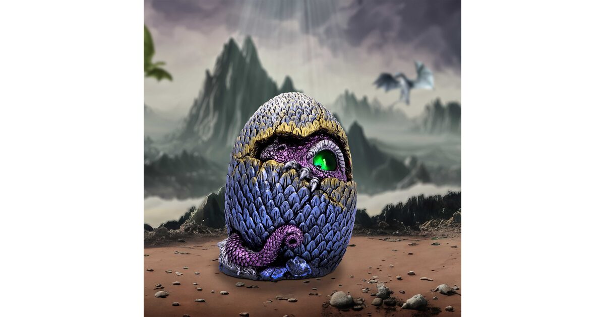 Hidden Hatchling Dragon Ornament 15.2cm main image 0