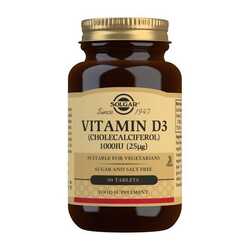 Solgar Vitamin D3 1000 IU Tablets