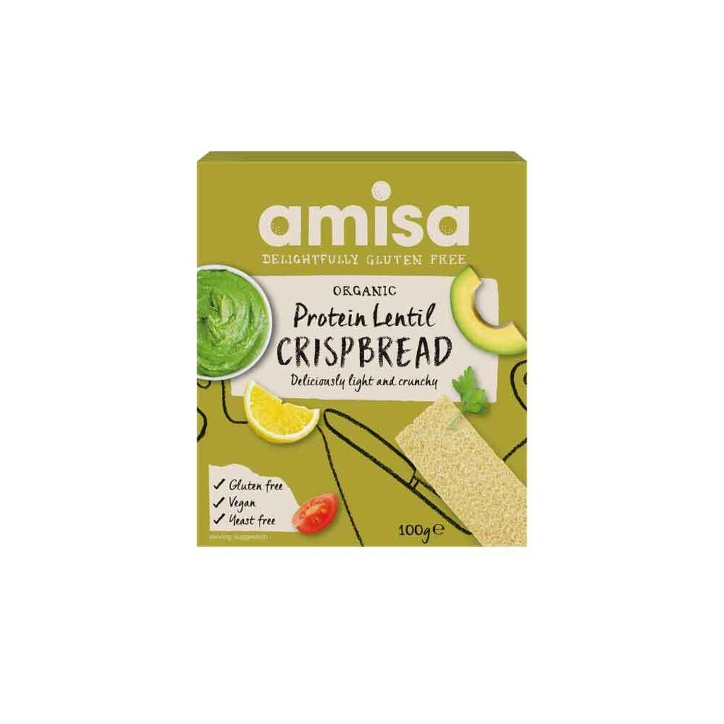 Amisa protein lentil crackers