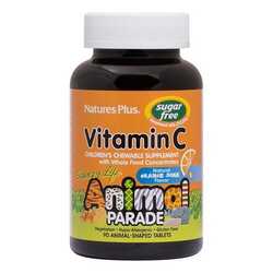 Animal Parade Sugar Free Vitamin C Childrens Chewable Orange Juice Flavor 500x
