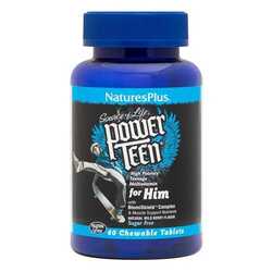 Natures Plus Power Teen For Him 60 chewable tablets 500x500