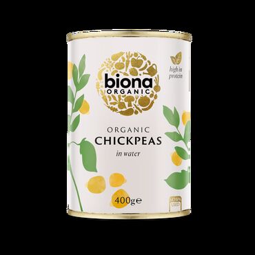 Biona Organic Chick Peas Chick Peas*, Water
* = Certified Organic Ingredients