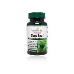 Natures aid sage leaf 50mg 90 tabs front