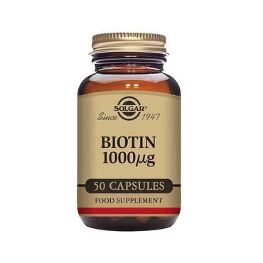 Solgar Biotin 1000ug Bulking Agents: (dicalcium phosphate, microcrystalline cellulose), Vegetable Capsule Shell: hydroxypropylmethyl cellulose, Anti-caking Agents: (vegetable stearic acid, vegetable magnesium stearate), D-biotin. As a food supplement for adults, take one 1 Per Day