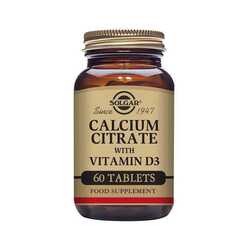 Solgar Calcium Citrate with Vitamin D3 Tablets 60
