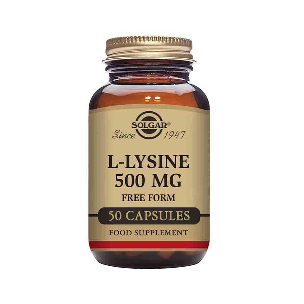 Solgar L Lysine 500 mg Vegetable Capsules 50