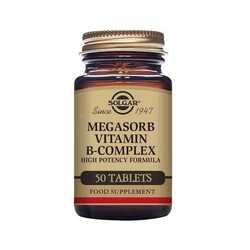 Solgar Megasorb Vitamin B Complex High Potency Tablets 50