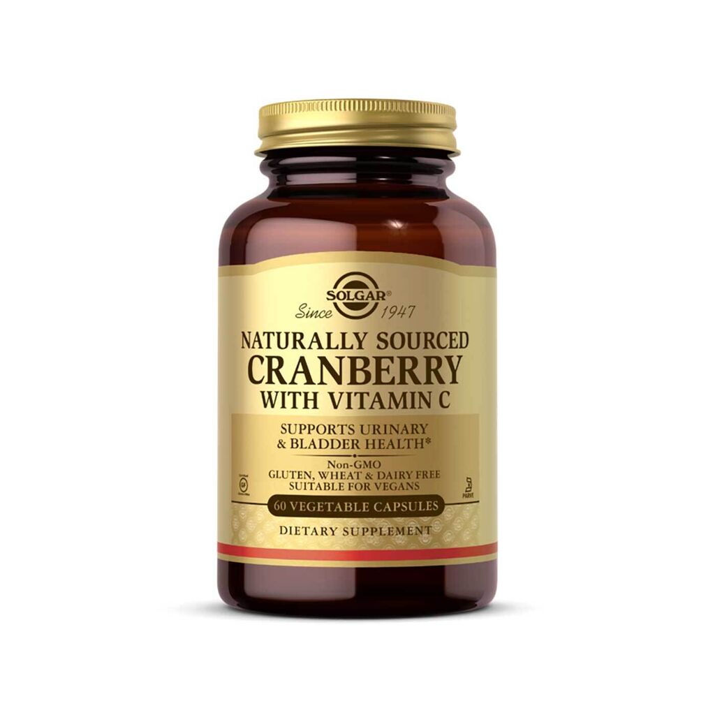 Solgar Natural Cranberry with Vitamin C Vegetable Capsules Pack of 60