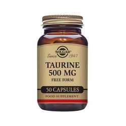 Solgar Taurine 500 mg Vegetable Capsules 50