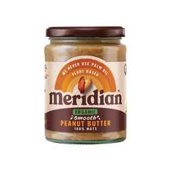 Meridian Organic Smooth Peanut 470g front