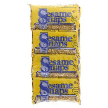 Sesame Snaps Multi Pack Sesame seeds, sugar, glucose syrup.