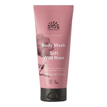 Urtekram Soft Wild Rose Body Wash Aqua, Aloe Barbadensis Leaf Extract*, Coco-Glucoside, Sodium Coco-Sulfate, Lauryl Glucoside, Glycerin**, Polyglyceryl-4 Caprate, Sodium Chloride, Rosa Canina Fruit Extract*, Rosa Damascena Flower Extract*, Ascorbyl Palmitate, Beta-Sitosterol, Sodium Hyaluronate, Squalene, Glyceryl Oleate, Hydrogenated Palm Glycerides Citrate, Lecithin, Tocopherol, Lactic Acid, Parfum, Geraniol, Limonene. (* = ingredient from organic Farming, ** = made using organic ingredients). 13 % organic of total. 38 % organic of total minus water and minerals. 100 % natural origin of total. COSMOS ORGANIC certified by Ecocert Greenlife according to COSMOS Standard.