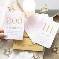 Angel Number Cards with Wooden Stand
