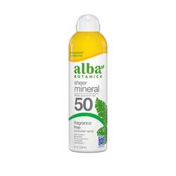 Alba Botanica Sheer Mineral spray SPF50