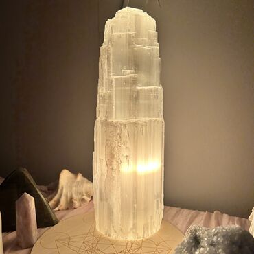 Selenite Crystal Lamp