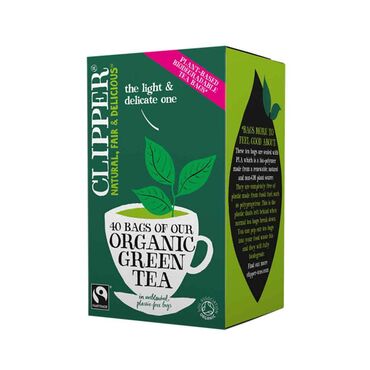 Clipper Organic Green Tea Aways use fresh water, pour it over the tea bag while it is still boiling and allow to infuse for 3-5 minutes. You can leave the bag in or remove, sit back and enjoy.