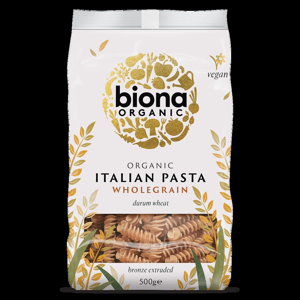 4468 BIONA Wheat Italian Pasta Wholegrain Fusilli 500g 001 WEB