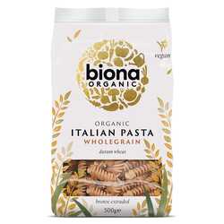4468 BIONA Wheat Italian Pasta Wholegrain Fusilli 500g 001 WEB