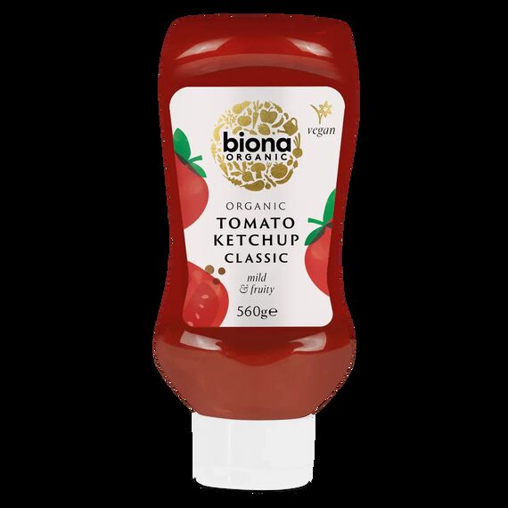 Biona - Organic Tomato Ketchup Squeezy NAS, 470g – UK