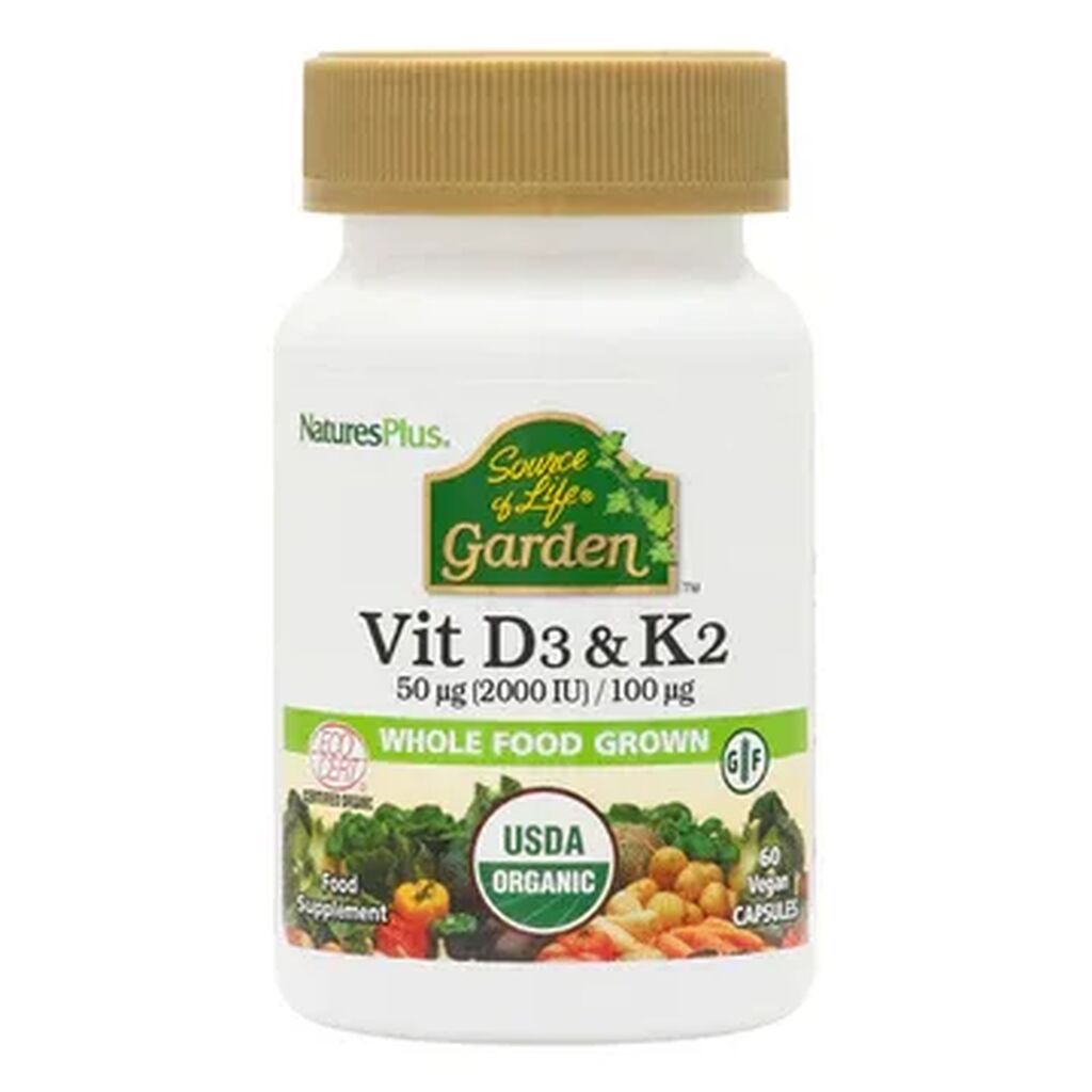 Natures Plus Source of Life Garden Vitamins D3 K2