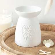 Oil Burner- White Angel Wings