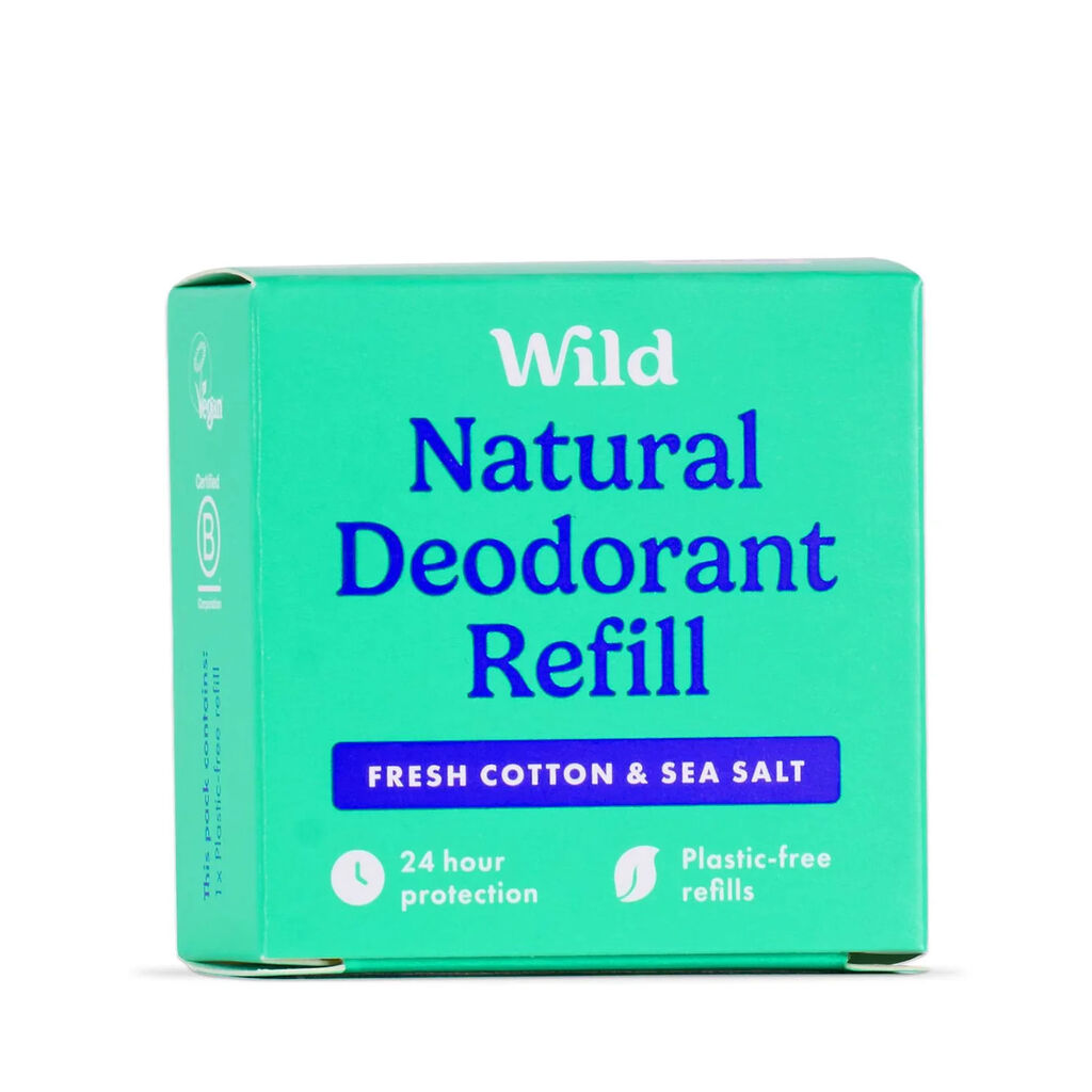 Deodorant wild fresh cotton sea salt natural deodorant refill