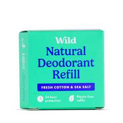 Deodorant wild fresh cotton sea salt natural deodorant refill