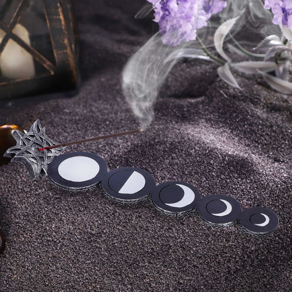 Moon phase incense burner