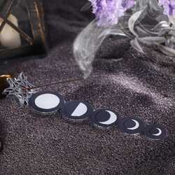Moon phase incense burner