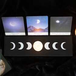 Moon phase tarot holder