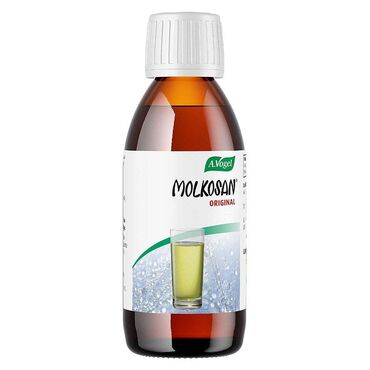 A. Vogel Molkosan Molkosan® is made from fresh organic whey using a special fermentation process involving lactic acid producing bacteria. It is rich in L+ lactic acid – a substance which improves the environment for friendly gut bacteria. Molkosan® Molkosan® is concentrated and needs to be diluted to make a drink:Molkosan® Drink: Add 2 teaspoons to a glass of mineral water for a refreshing drinkMolkosan® Fruit Drink: Add 2 teaspoons to half a glass of apple juice. Top up with mineral waterMolkosan® Fruit Smoothie: Mash fresh fruit in a blender, add 1 tablespoon of Molkosan® and fill with mineral waterMolkosan® Fruit Tea: Prepare a fruit tea of your choice with honey and add 2 teaspoons of Molkosan®. Drink warm or with iceIt can be used by adults and children over the age of 2 years.After opening, store in the fridge where Molkosan® Original will keep for up to 2 months.