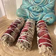 Smudge Stick White Sage & Rose Petals