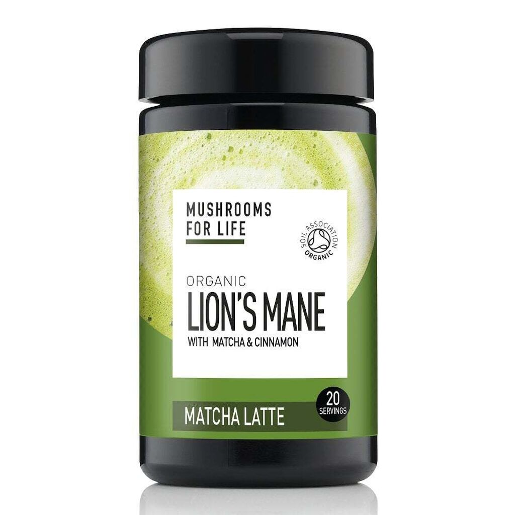 Mushrooms for life organic lions mane matcha latte