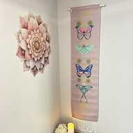 Wall Hanging Pink Butterflies & Moths