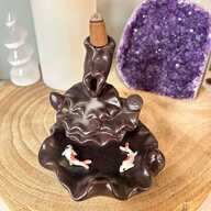 Backflow Incense Burner Brown Koi Pond