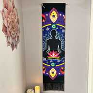 Wall Hanging Purple Meditation