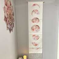 Wall Hanging Moon Phase Pink & White