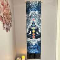 Wall Hanging Blue Chakra Meditation