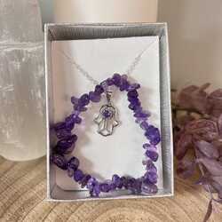 Amethyst-hamsa-jewellery-set
